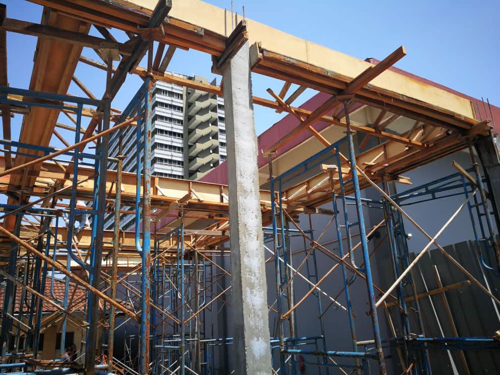 LHDN renovation scaffolding works