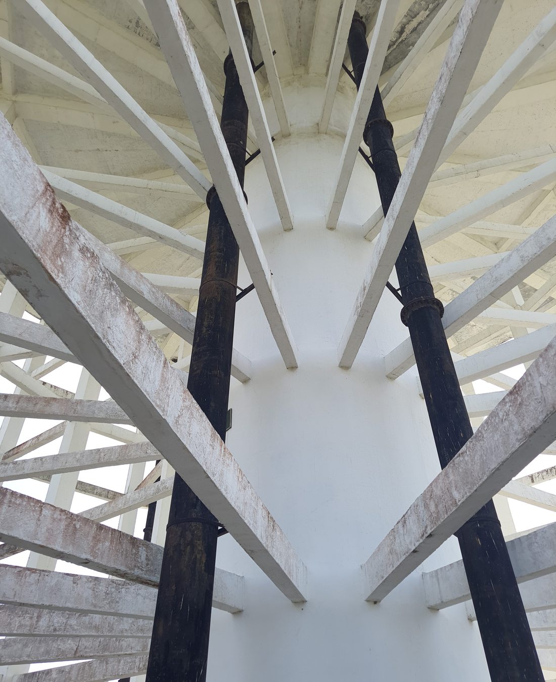 Water tower underside